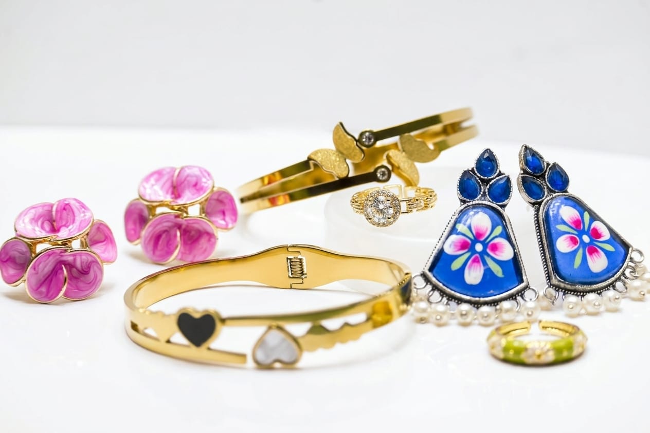 Peachy Glamora rose gold jewellery